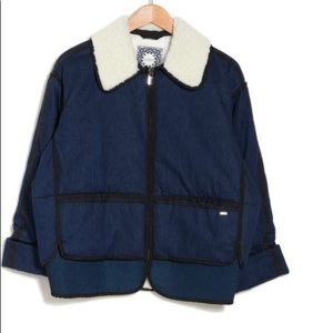 NWT Scotch and Soda Padded Denim Bomber Jacket